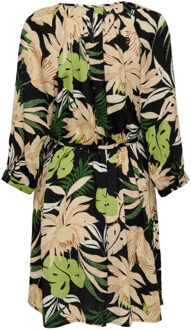 Jacqueline de Yong Bree life 3/4 raglan dress Zwart - M