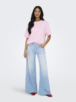 Jacqueline de Yong carla s/s oversize t-shirt jrs 15356228 lady Roze - M