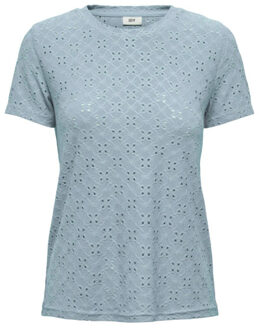 Jacqueline de Yong Cathinka s/s tag top Blauw - L