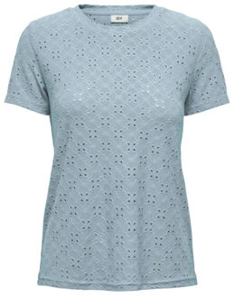 Jacqueline de Yong Cathinka s/s tag top Blauw - XS