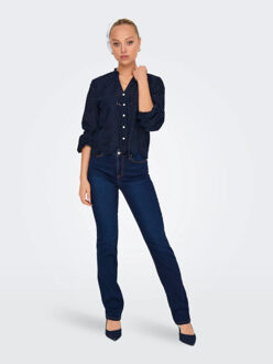 Jacqueline de Yong Ditte l/s embroderie short shirt Veelkleurig