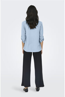 Jacqueline de Yong divya life 3/4 top wvn noos 15226911 cerulean - maat 38 Lichtblauw