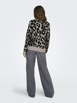 Jacqueline de Yong elanor leo l/s on pullover knt 15357557 - Beige - M