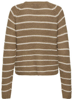 Jacqueline de Yong Ellen l/s oneck raglan pullover knt Veelkleurig - M