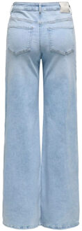 Jacqueline de Yong Felina-fina hw wide jeans - maat L / L32 Blauw