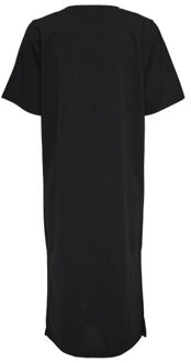 Jacqueline de Yong Geggo life 2/4 t-shirt dress Zwart - M