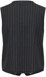 Jacqueline de Yong Geggo liva waistcoat Houtskool - M