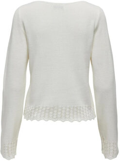 Jacqueline de Yong Grace l/s boatneck struc pullover knt Veelkleurig - M