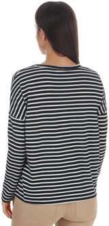 Jacqueline de Yong Harlow damestop met V-hals en lange mouwen, marineblauw - EU 36 / UK 8