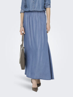 Jacqueline de Yong jasper mw maxi skirt wvn dia 15369401 medium blue denim Indigoblauw