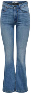Jacqueline de Yong JDY FLORA LIFE FLARED HIGH MB NOOS DNM Dames Jeans - Maat W28XL32