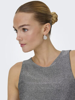 Jacqueline de Yong Jdyanni sl o neck tank top jrs dia zilverkleurig Grijs - L