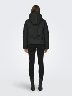 Jacqueline de Yong Jdyarnhem water rep short puffa otw Zwart - L