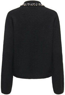 Jacqueline de Yong Jdyaubray life ls pearl collar pull knt - Zwart - M