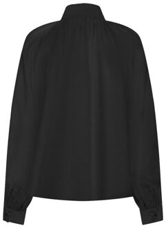 Jacqueline de Yong Jdybeatrice life ls bow shirt wvn - Zwart - M