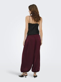Jacqueline de Yong Jdycassy life balloon pant wvn exp bordeaux Rood - M