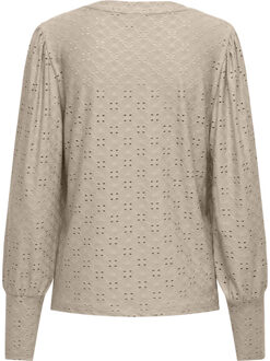 Jacqueline de Yong Jdycathinka l/s bellsleeve top jrs Wit - S