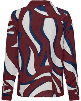 Jacqueline de Yong Jdycelina ls shirt wvn dessin Rood