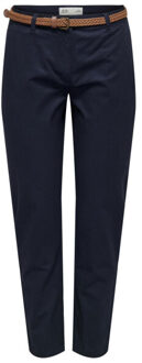 Jacqueline de Yong Jdychicago mw belted chino pants pn Blauw - S / L32
