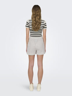 Jacqueline de Yong Jdycirkeline ss crop top ecru dessin - maat M