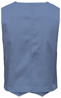 Jacqueline de Yong Jdyclaudia sl waistcoat dnm blue denim Blauw - L