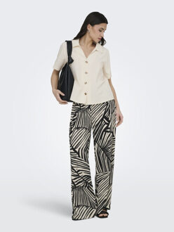 Jacqueline de Yong Jdydebbie new loose pant jrs dia ecru dessin - M