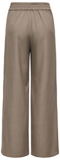 Jacqueline de Yong Jdydora hw wide pant tlr taupe Bruin - M / L32