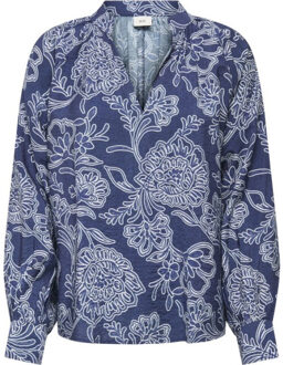 Jacqueline de Yong Jdyelise life ls top wvn dessin Blauw - M