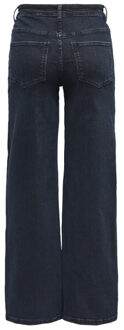 Jacqueline de Yong Jdyfelina fina hw wide dnm jeans blue denim - maat L / L30 Blauw