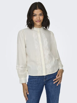 Jacqueline de Yong Jdyflo ls lace shirt wvn off-white Ecru - M