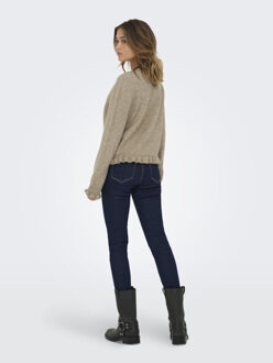 Jacqueline de Yong Jdyletty ls on frill cardigan knt noos licht Bruin - M