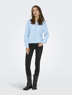 Jacqueline de Yong Jdylumi life l/s button cardiga knt Blauw