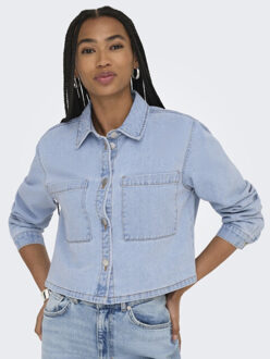 Jacqueline de Yong Jdymarly ls boxy shacket dnm noos blue denim Blauw