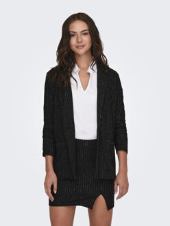 Jacqueline de Yong Jdymary ls lurex blazer jrs dessin Zwart - S