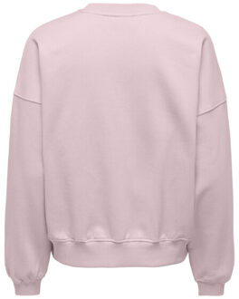 Jacqueline de Yong Jdymesa life ls o-nk emb sweat jrs noos fuchsia Paars