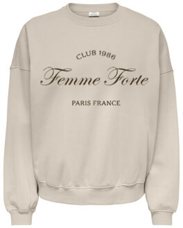 Jacqueline de Yong Jdymesa life ls o-nk emb sweat jrs noos melee - maat S Grijs