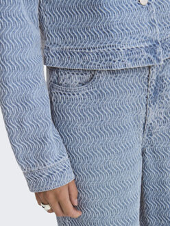 Jacqueline de Yong Jdynico structure hw wide jeans dnm blue denim Blauw - M / L32