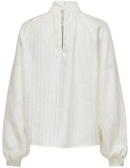 Jacqueline de Yong Jdynorma ls bow top wvn off-white Ecru - M