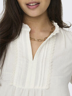 Jacqueline de Yong Jdyrachel life ls pintuck top wvn noos ecru - S