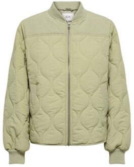 Jacqueline de Yong Jdyraya quilt short jacket otw hab - maat XS Groen