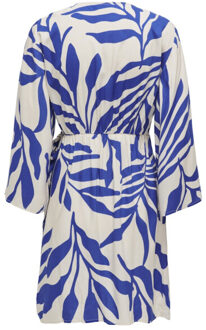 Jacqueline de Yong Jdysezen life 78 short dress dessin - maat 36 Blauw