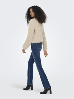 Jacqueline de Yong Jdysigrid life ls tie cardigan knt beige Ecru - S