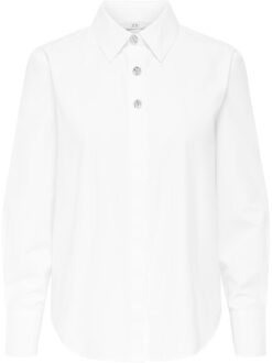 Jacqueline de Yong Jdysoho l/s loose button shirt wvn Wit