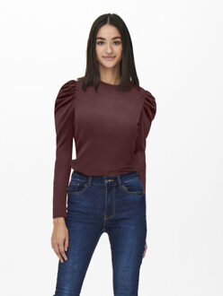 Jacqueline de Yong Jdytonsy ls puff sleeve top jrs dia melee Bruin - 36