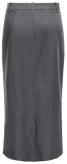 Jacqueline de Yong Jdyulrikke mw midi slit skirt pnt dessin Grijs