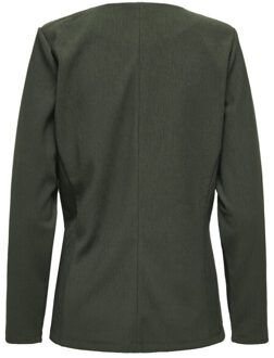 Jacqueline de Yong Jdyvilma ls wrap top jrs donker - maat 36 Groen