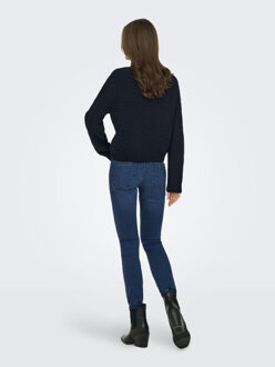 Jacqueline de Yong jonna life l/s cardigan knt 15354847 total eclipse Blauw