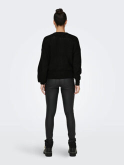 Jacqueline de Yong Justy l/s short cardigan Zwart - XL