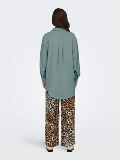 Jacqueline de Yong Kenta lion life l/s shirt Blauw