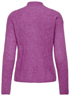 Jacqueline de Yong Lumi life l/s high neck pullover Veelkleurig